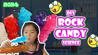 How to Make Rock Candy DIY Science Experiment with Ukids [upl. by Gnort]