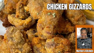 Tasty Tender Gourmet Chicken Gizzards  Delicious Chicken Fried Gizzards Recipe  Matties Kitchen [upl. by Adnilra]