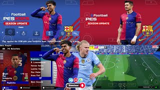 eFootball PES 2025 PPSSPP Download English Version New Update Kits 2425 amp New Transfers HD Graphics [upl. by Neidhardt]