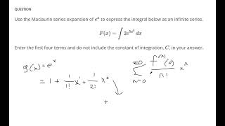 Applications of Taylor series in integration 3 [upl. by Acey]