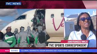 TVCs Jane FrancesNweze Gives Updates On Super Eagles Return From Libya [upl. by Yvaht]