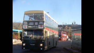 The Last DMS London Transport Leyland Fleetline B20 DM2646 THX646S on Route X55 Ensign Running Day [upl. by Rahel638]