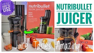 Nutribullet Slow Masticating Juicer Machine Review Very Powerful [upl. by Orabelle490]