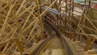 Wodan Timburcoaster POV Front Seat Roller Coaster OnRide Europa Park Germany GCI 2012 [upl. by Aicirtac]