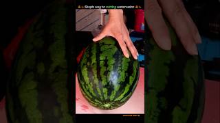 Simple Way to CUTTING Watermelon Like a Pro [upl. by Hubing]