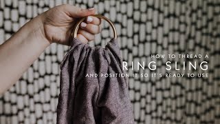 Ring Sling Tutorial How to Thread a Ring Sling  hopeampplum [upl. by Ellivnarg865]