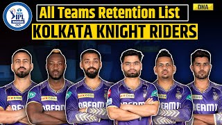 IPL 2025 Retention List KKRs List of Retained Players amp Their Salaries  KKR Retention List 2025 [upl. by Yema]