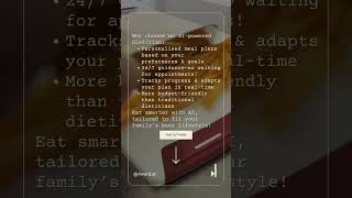 Why choose an AIpowered dietitian [upl. by Navnod]