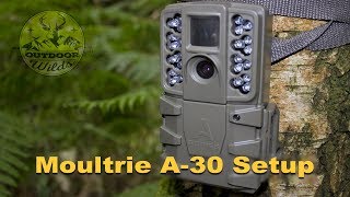 Moultrie A30 setup A quick guide to the A30 budget trail camera [upl. by Maude]