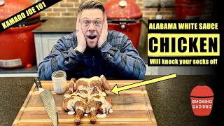 Kamado Joe Chicken 101 with Alabama white sauce how to make the BEST chicken youve ever had [upl. by Blaire]