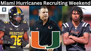 Miami Hurricanes Host Massive Recruiting Weekend  Miami Hurricanes Football [upl. by Edin983]