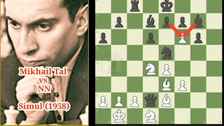 Mikhail Tal sacrificed his queen and minor pieces in order to promote a pawn [upl. by Nosnorb445]