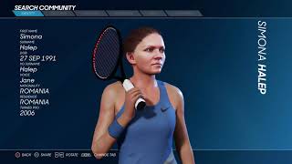 Ao Tennis 2 ToolsSimona Halep [upl. by Anujra]