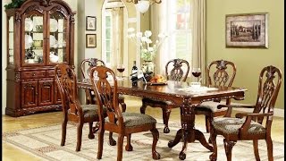 Furniture  Luxurious Formal Dining Room Tables That Made of Solid Wood Ideas [upl. by Daye]