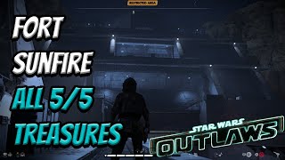 Fort Sunfire Treasure Locations  All 55 Treasures  Star Wars Outlaws [upl. by Nnylatsirk]