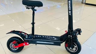 Unboxing Winner Sky E10 Pro Electric Scooter 2024 1500W25 to 30km Mileage Full Foldable With Off [upl. by Sandro]