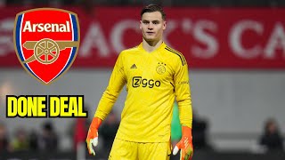 ARSENAL AGREE TO SIGN YOUNG AJAX GOALKEEPER [upl. by Ahsem]