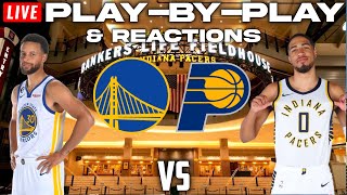 Golden State Warriors vs Indiana Pacers  Live PlayByPlay amp Reactions [upl. by Ettelimay213]