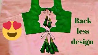 latest backless blouse design 😍👆 full cutting and stitching viral fashion trending [upl. by Amann]