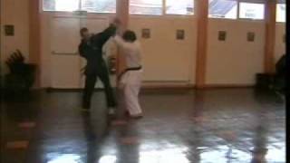 GOJU RYU KARATE  BROSELEY GOJUKAN CLUB TRAINING  BLACK BELTS SPARRING [upl. by Etezzil]