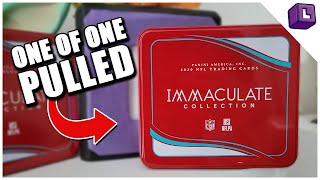 ONE OF ONE PULLED  Opening A Full Case Of 2020 Immaculate Football [upl. by Heringer]