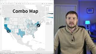 How to Build a Combination Map in Tableau Desktop Filled Map amp Point Map Combo [upl. by Ayokal]