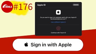 176 Sign in with Apple Devise Omniauth  Ruby on Rails  Trailer [upl. by Lockwood421]