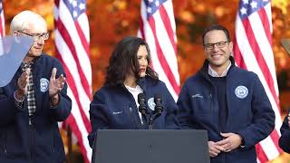 Gretchen Whitmer fires up the crowd at Kamala Harris rally in Grand Rapids [upl. by Asilef]