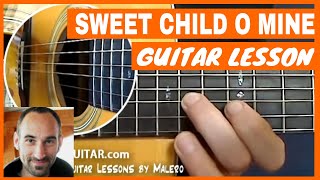 Sweet Child o Mine Guitar Lesson  part 1 of 8 [upl. by Cindee]