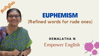 English Vocabulary  Euphemism  in Tamil  Empower English [upl. by Annerahs]