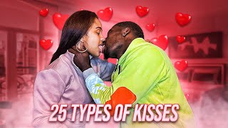 25 TYPES OF KISSES SPICY 🥵 [upl. by Morley]