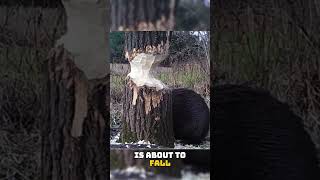 when Beavers Cut Down Trees They Use Their Own Safety Precautions [upl. by Anatol]