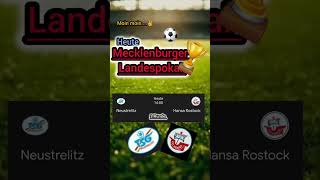 Pokal 3Runde🏆 MecklenburgerLandespokal TSG Neustrelitz  FC Hansa Rostock 14 Uhr ist Anstoß live [upl. by Glennie]