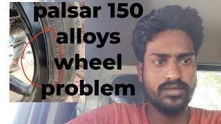 alloy wheel problem palsar biketrending shortsfeed viralshorts part1reel virals [upl. by Silrac204]