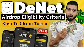 DeNet Airdrop  Step To Claim Token  Airdrop Eligibility Criteria [upl. by Edurtreg]