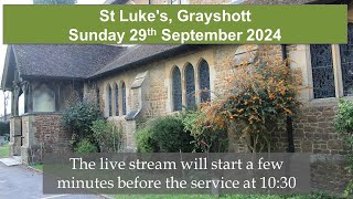 Morning Service from St Lukes Grayshott [upl. by Nauqel524]