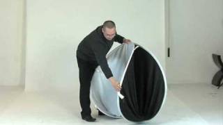 200cm x 200cm Blackwhite Collapsible Background Folding Instruction [upl. by Gnilrits]