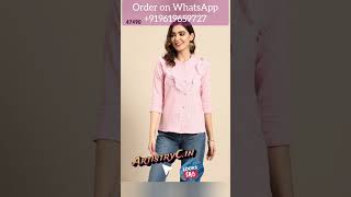 Office wear Western Printed Ladies Tops New style trending ArtistryC Onlineshopping 2072024 [upl. by Silenay]