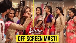 Silsila Badalte Rishton Ka  Off Screen Masti  Kunal  Nandini amp Mauli Having Fun On Set [upl. by Arriec882]