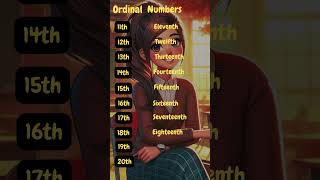 Ordinals ordinalnumbers learnenglish shorts [upl. by Yann]