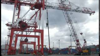 New Crawler Cranes at South Harbor Project [upl. by Sikleb]