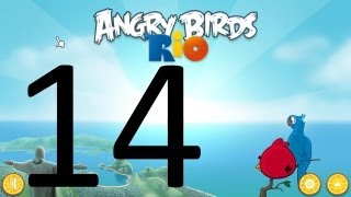 Lets Play Angry Birds Rio 14  HighImpact Shenanigans [upl. by Christin]