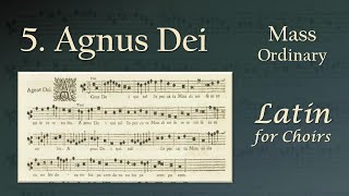 Agnus Dei Latin for choirs [upl. by Eugeniusz474]