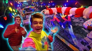 COOLEST ATTIC EVER OVERNIGHT CHALLENGE FREEZING [upl. by Mariand]