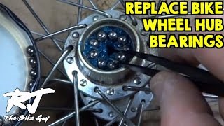 How To Replace Bike Wheel Hub Bearings [upl. by Lottie454]