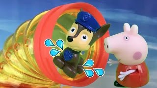 Patrulla canina español y Peppa pig NUEVO PARQUE ACUÁTICO DE PLAYMOBILcapitulo completo 93 [upl. by Nilerual319]