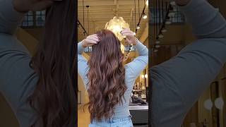 Clip in hair extensions tutorial clipinhairextensions hairextensions hairtutorial fallhaircolor [upl. by Curson]