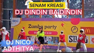 DJ DINDIN BADINDIN  Senam Kreasi Viral  GEBOYSQUAD nrmotret ZUMBA PARTY  ZIN ELVA [upl. by Thorrlow384]