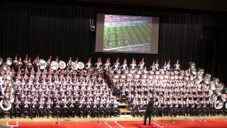 Ohio State Marching Band 2013 Script Ohio Le Regiment 11 10 2013 [upl. by Ahsyia103]