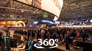 Blizzard at gamescom  360° video  Booth tour [upl. by Elohcan]